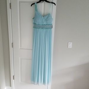 City Studio One Shoulder Frosty Mint Formal Dress